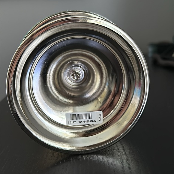 Silver and blue glitter penguin candle holder - Picture 3 of 3